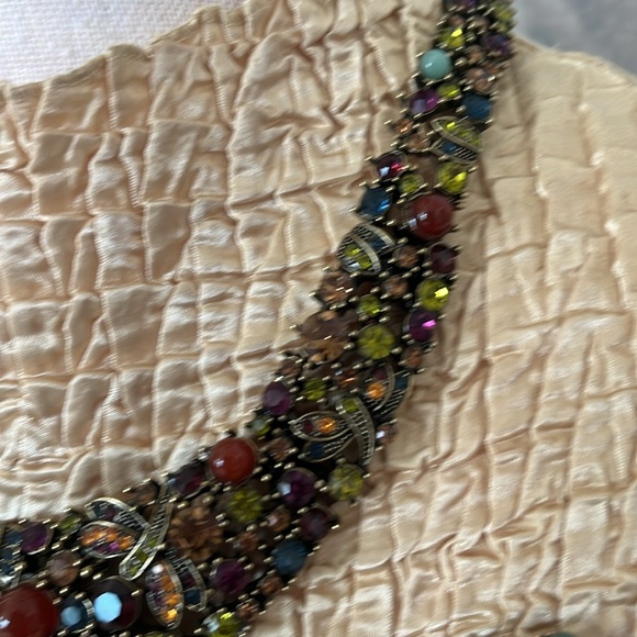 Heidi Daus Vintage Fantasy in Flight Dragonfly Collar Necklace and Earring Set - Picture 5 of 12